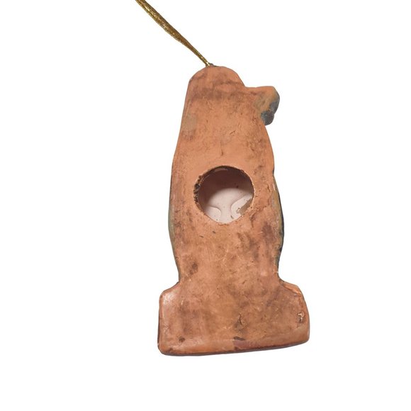 Vintage Ornament Southwestern Native American Hand Painted Plaster Tree (C) - Picture 3 of 4